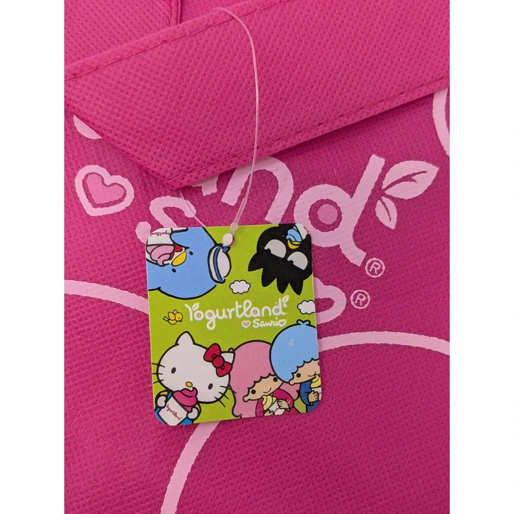 2012 Hello Kitty YOGURTLAND X SANRIO Pink Reusable Shopping Tote Bag - New